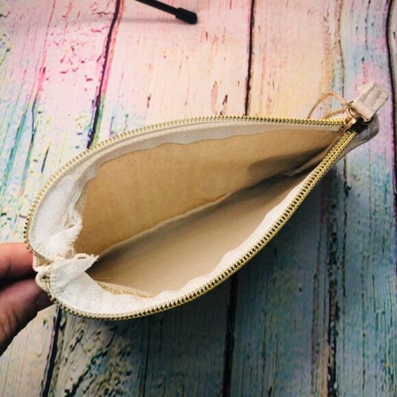 Mermaid Ocean Fun! Tropical Beach Arial Make Up Bag Pouch ECO Recycled Cotton - Picture 6 of 9